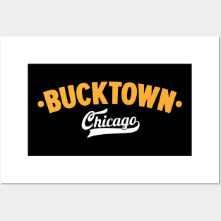 Bucktown Chicago Classic Logo Design - Chicago Neighborhood Series Posters and Art